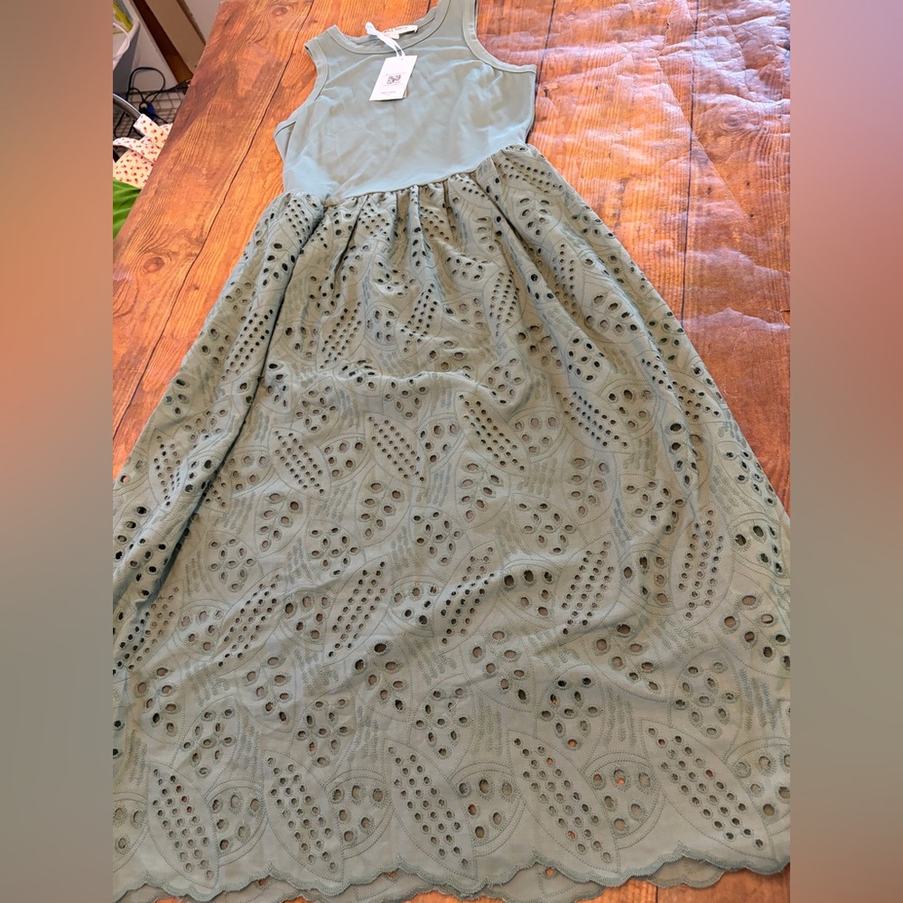 Grace Karin Sage Green Midi Dress - Picture 3 of 8